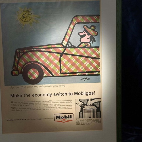 Original Mobilgas Advertising Poster