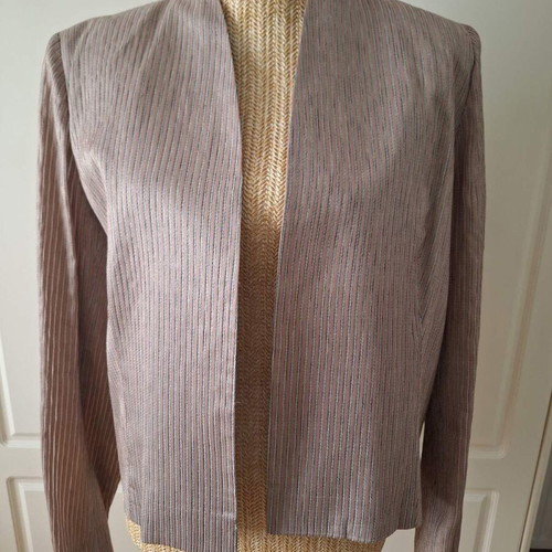FIDELE spring summer short jacket like new, salmon and silver