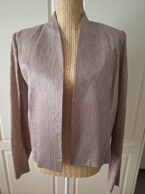 FIDELE spring summer short jacket like new, salmon and silver