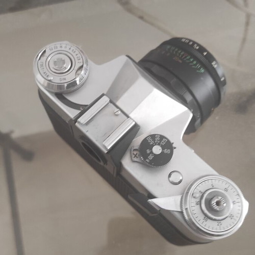 Zenit vintage analog cameras pack of 2 with Helios lenses used