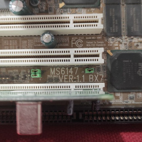 Msi ms6147 motherboard with Intel Celeron 433MHz CPU and Creative Sound Blaster Audigy 2