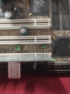 Msi ms6147 motherboard with Intel Celeron 433MHz CPU and Creative Sound Blaster Audigy 2