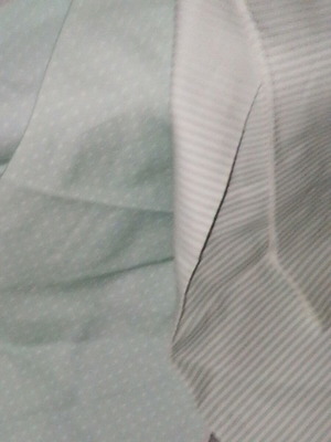 Cotton fabrics two pieces 0.44 x 1.30 m