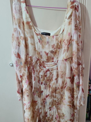 Rakevsky floral dress like new, chiffon fabric, size L