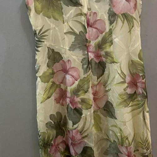 Vintage floral summer dress, airy, like new, size large