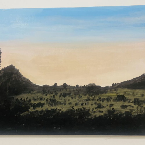 Original Landscape Painting by K. Stratoulis like new, 70x80 cm