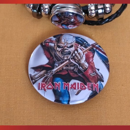 Iron Maiden The Trooper bracelet new, black layered design