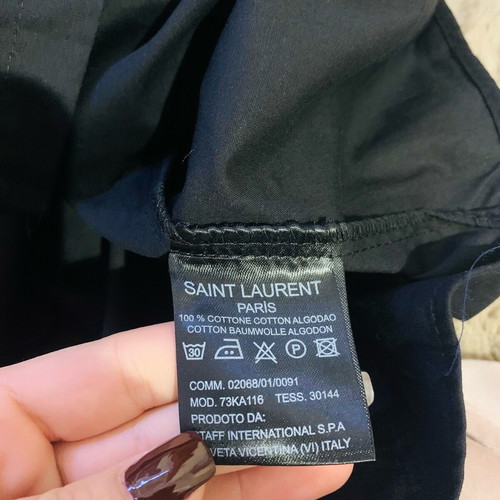 Saint Laurent men's shirt new, size L, black