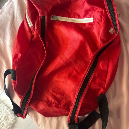 Benetton backpack like new, red