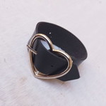 Unisex Bracelet with Metal Heart and Adjustable Length New