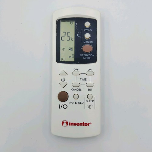 Inventor air conditioner remote control used, fully functional