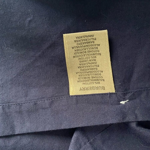 Burberry shirt used, cotton, dark blue, size XXL