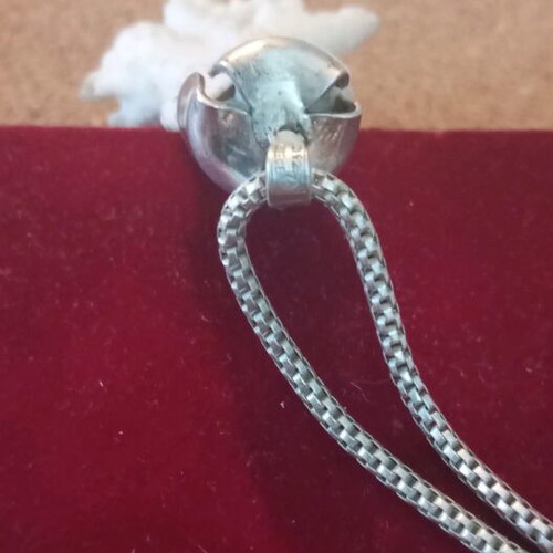 Lalaunis silver pendant 925 with natural coral used
