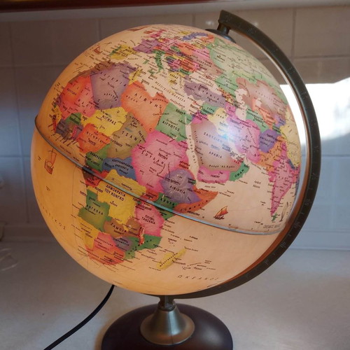 Globe new, illuminated, embossed, 1 meter diameter
