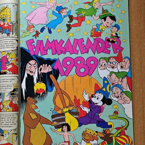 Micky Maus magazine used, German edition 1988 with 1989 calendar