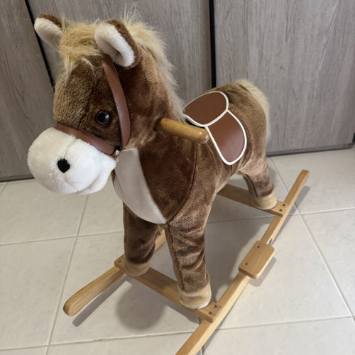 Rocking horse with sounds like new