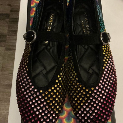Kurt Geiger Mayfair Ballet Flats like new, multicolor