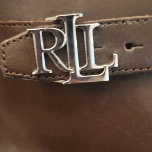 Lauren Ralph Lauren Elridge brown leather ankle boots like new
