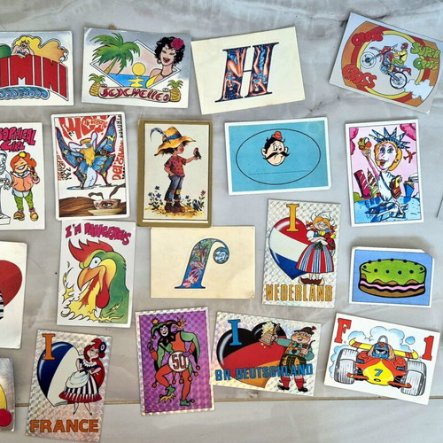 Panini carousel stickers used, set of 86