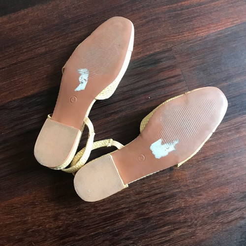 Raffia shoes with beige toe Asos new, size 37