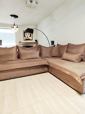 Factory Sofa Tinos corner sofa like new, 220x270 cm, Monolith fabric