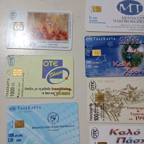 OTE phone cards like new, pack of 13