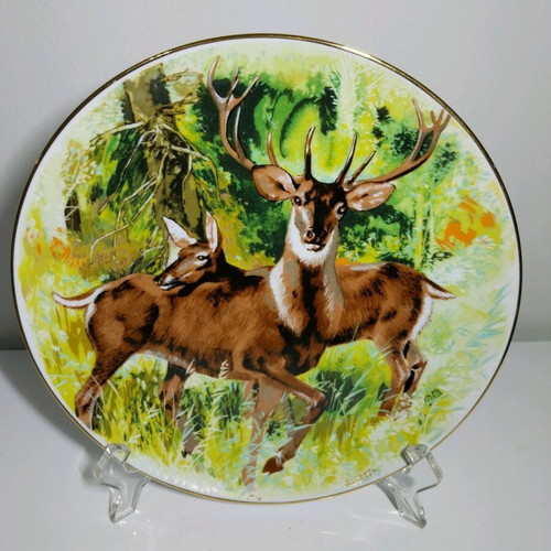 Vintage Furstenberg Germany decorative wall plate from The Hunter's Plates series