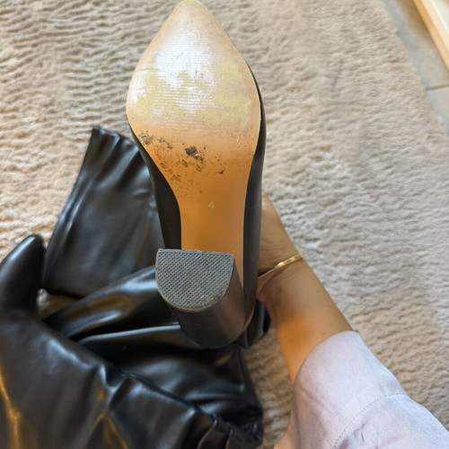 About You black boots size 37.5, 9 cm heels