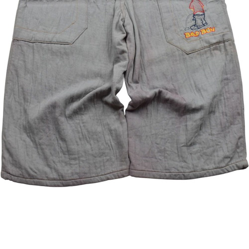 Vintage Baggy Denim Shorts Grey Y2K Rap Skate Style used