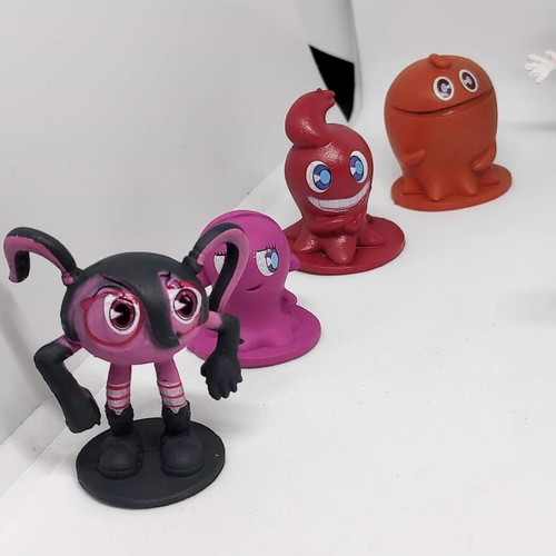Pac-Man and the Ghostly Adventures collectible figure set of 12, like new
