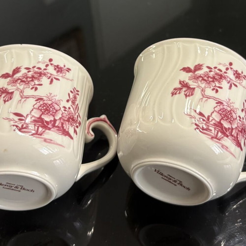 Villeroy & Boch Valeria Vintage Porcelain Cups set of 2 like new
