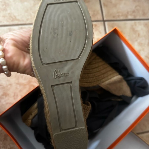 Castaner platform sandals size 38 gray new with box