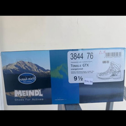 Meindl Tonale GTX boots like new, size 44, orange and black