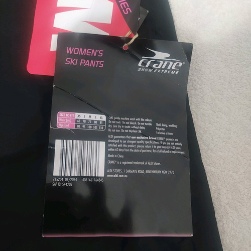 Crane Snow Extreme women's ski suit size M new