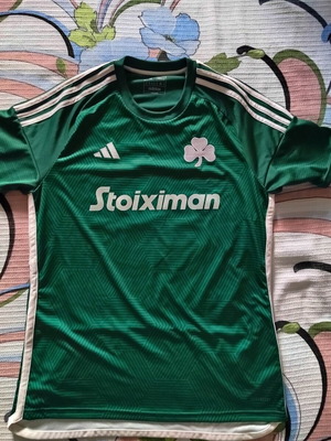 Panathinaikos FC 2023-24 Adidas home jersey, number 10, size M