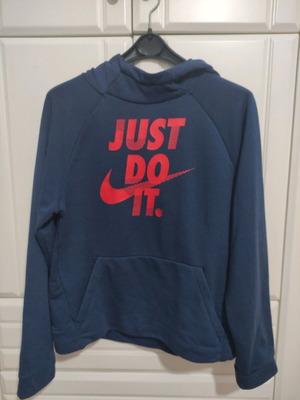 Πουλόβερ Nike με κουκούλα μεταχειρισμένο, μπλε, μέγεθος 170 cm
