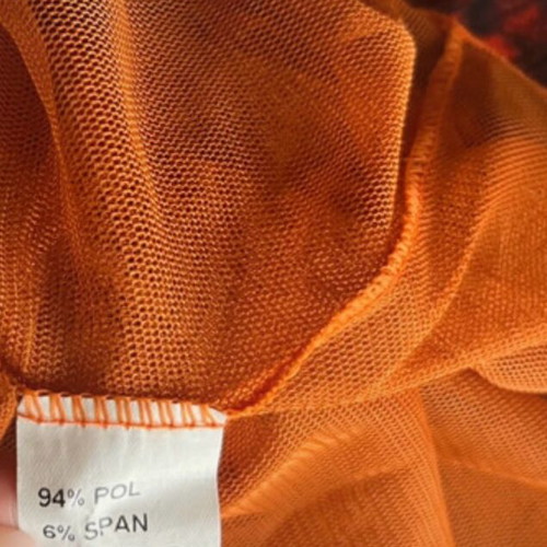 Miracle blouse like new, black and orange, size XL