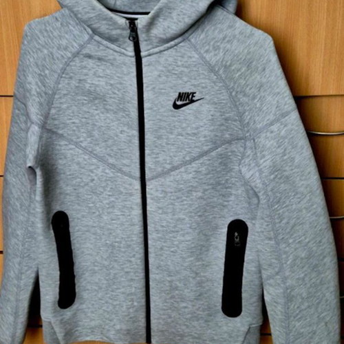 Nike Tech Fleece jacket like new, gray, size L for boys