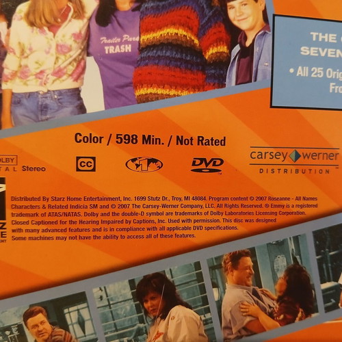 Roseanne DVD The Complete Seventh Season used, NTSC region, no Greek subtitles