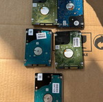 HDD 2.5" 250GB πακέτο 5 τεμαχίων, σαν καινούργιο, ελεγμένη υγεία 100%