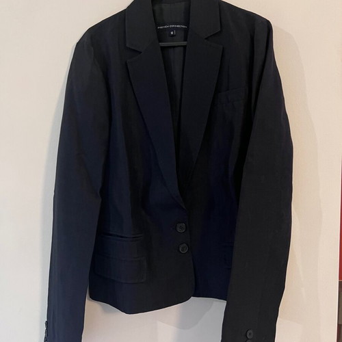 French Connection classic women's blazer, dark navy blue, UK 10
