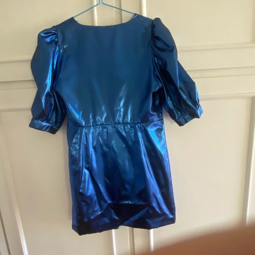 Blue mini wrap dress medium like new