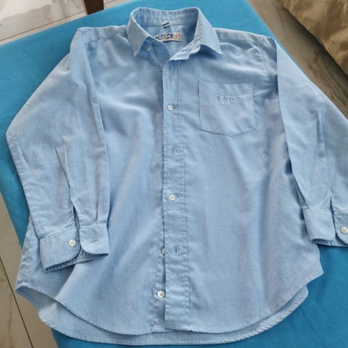 Sam 0-13 boys blue dress shirt like new, size 8