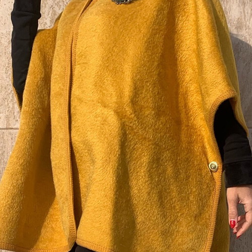 Versace cape like new, mustard color
