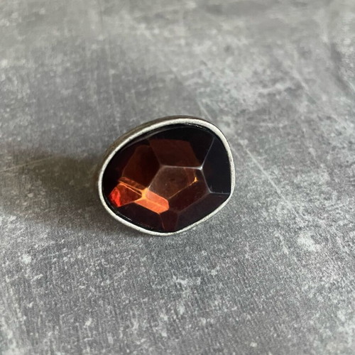 Ring with ruby like new, red
