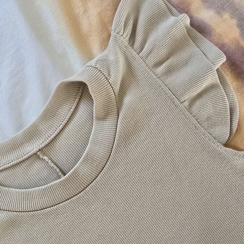 Dress 95% cotton, beige, size S