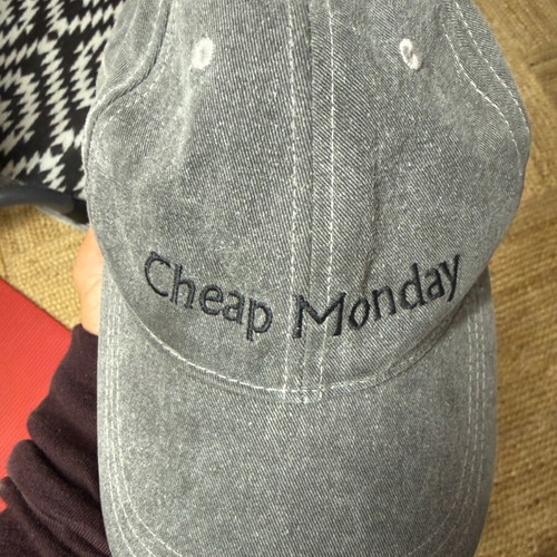 Cheap Monday hat like new, grey denim size M
