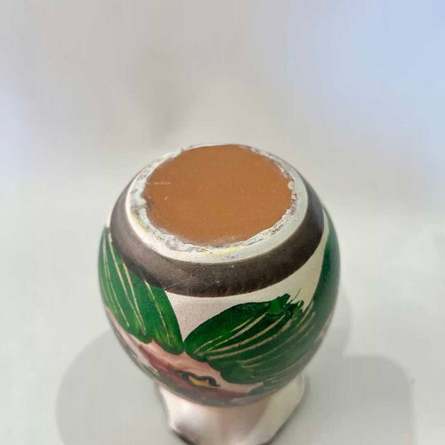 Decorative clay vase used hand-painted from Edessa 12x7