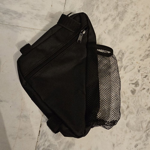 Bicycle Frame Triangle Bag with Bottle Holder Black New