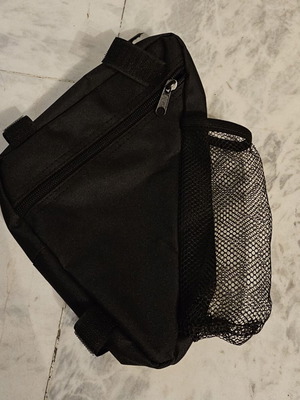 Bicycle Frame Triangle Bag with Bottle Holder Black New